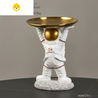 创意玄关钥匙收纳托盘宇航员摆件轻奢客厅房间卧室太空人装饰品 JING PING