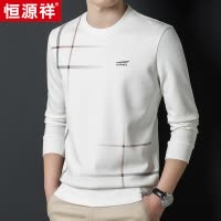恒源祥卫衣男长袖t恤男春秋季圆领休闲上衣中年男士爸爸装衣服潮