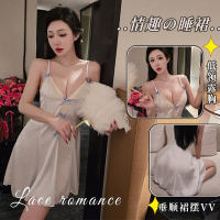 长夜漫漫情趣内衣蕾丝纯欲少女睡衣私房吊带性感家居睡裙qqny2133