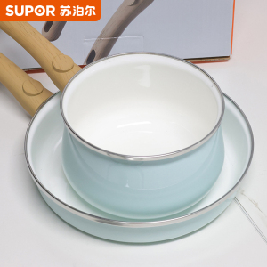 苏泊尔悦享轻珐琅两件套易清洁不易变色电磁炉通用VTP2215T