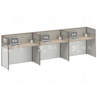 臻远 ZYGW-043职员桌办公桌屏风工作卡位 直排三人位