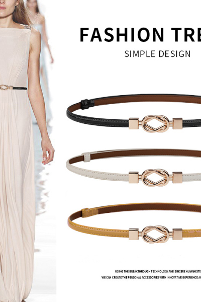 啄木鸟皮带女细腰带真皮时尚装饰腰封皮带配连衣裙子收腰女士腰链