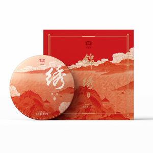 大益茶普洱茶锦绣岁礼茶香浓厚熟茶礼盒装357g
