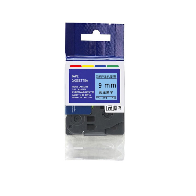 彩标 TZe-521 9mm 标签色带 (计价单位:个) 蓝底黑字