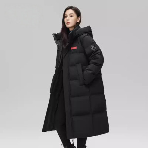 年冬季加厚长款羽绒棉服情侣男女同款立领连帽保暖宽松外