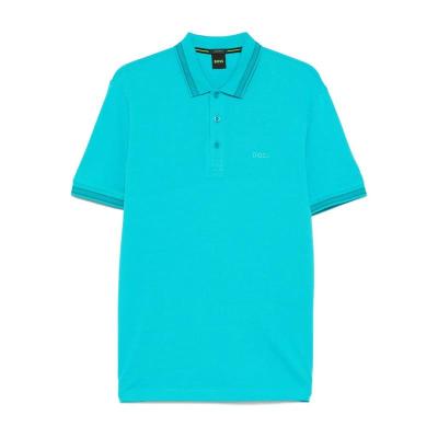 Hugo boss雨果波士POLO衫男透气吸汗舒适易打理纯棉亮色修身