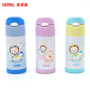 膳魔師(THERMOS)保温杯FFI-403儿童吸管杯膳魔师卡通宝宝便携防漏304不锈钢四色可选 360ml 家用/通用