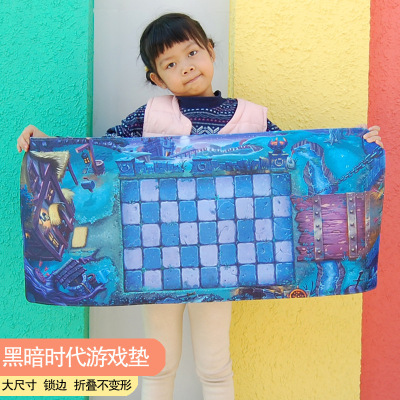 正版植物大战僵尸玩具全套2可发射套装儿童男孩豌豆射手巨人疆尸寒冰射手软胶仙人掌海盗船 40*90鼠标垫地图-黑暗时代