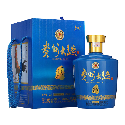 茅台股份贵州大曲鸡年纪念酒53度2500ml酱香型白酒2.5L