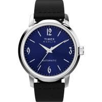 Timex/天美时深海潜航自动机械腕表防水米蓝盘橡胶带