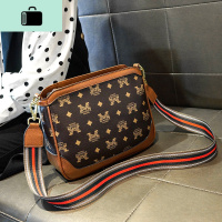 包包女包新款2020春夏时尚单肩包百搭大气宽带斜挎包网红简约小包NEW LAKE 棕色(新品)女斜挎包