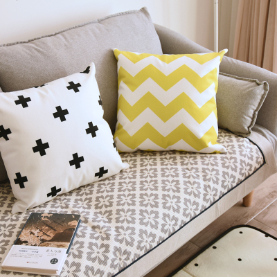 防滑沙发垫四季通用简约现代沙发坐垫棉欧式布艺飘窗垫子丁