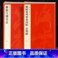 [正版]学海轩 大红袍 共2本 苏轼合集 苏轼黄州寒食诗帖赤壁赋 苏轼尺牍名品行书毛笔字帖上海书画出版社