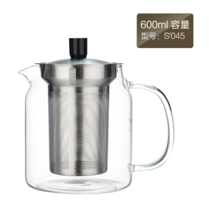 KAMJOVE/金灶 明尊 S系列 飘逸杯 茶道杯 泡茶壶 耐热高硼硅玻璃茶具 304食品接触用不锈钢内胆 过滤花茶壶