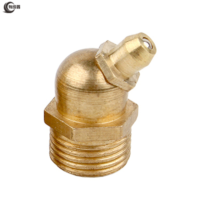 有成鑫 10*1-45° 铜黄油嘴45度 个