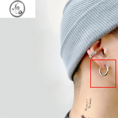 JiMi无耳洞耳夹男个性耳骨夹单只韩版冷淡风假耳钉女耳环2023年新款潮