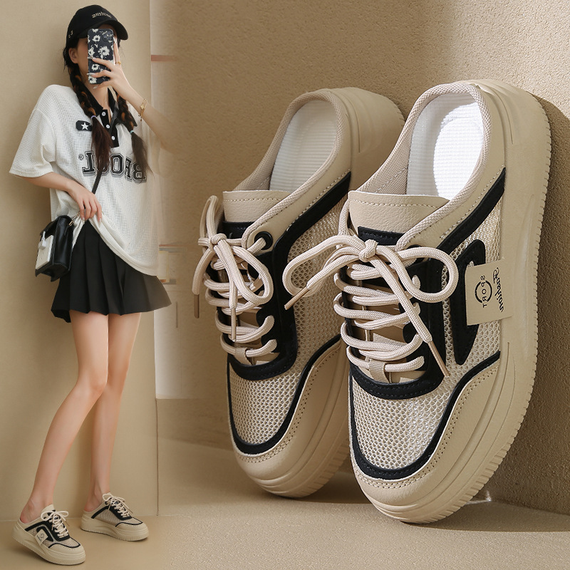 2026春季新款ins韩版透气小白鞋女学生厚底百搭休闲运动板鞋