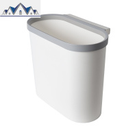厨房挂式垃圾桶家用橱柜悬挂小号无盖塑料收纳桶简约欧式废纸筒 三维工匠