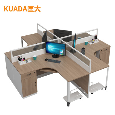 匡大办公桌 2.8米四人屏风卡位 KDT- FL688N-4