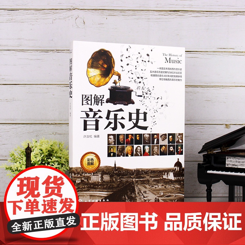 图解音乐史 许汝纮 西方音乐史书籍 巴洛克时期古典浪漫主义现代主义五大时期重要音乐家音乐大师作品鉴赏音乐艺术历史图书籍