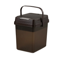 臻远ZY5070622 茶水桶茶桶废水桶茶叶茶渣桶 深咖色7L含茶配四件套