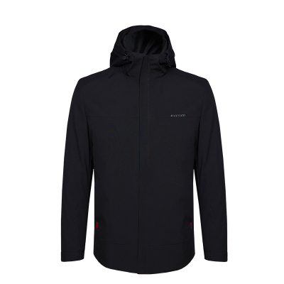 MAILYARD/美尔雅羽绒服商务男士黑色短款连帽羽绒服129