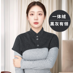 护肩膀睡觉保暖防寒纯棉加绒中老年披肩男女月子夏季护肩颈坎肩
