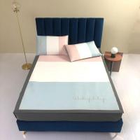 家柏饰(CORATED)夏季可机洗的凉席1.8m床冰丝席子三件套1.5米夏天可水洗折叠藤席