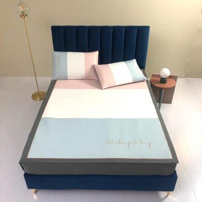 家柏饰(CORATED)夏季可机洗的凉席1.8m床冰丝席子三件套1.5米夏天可水洗折叠藤席