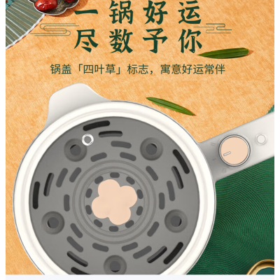 九阳(Joyoung)电煮锅蒸煮锅家用大容量多用途锅炖蒸煮一体锅 1.5L 电火锅HG15-G622