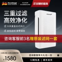 诺森柏格(Nocenbeger)智能空气净化机器NCBG-G9 家用空气净化器 触控 大风量 客厅卧室两用型空气净化机