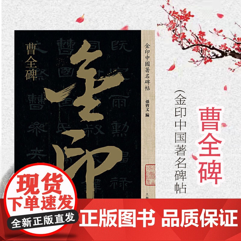 曹全碑金印中国著名碑帖 孙宝文编8开原碑帖放大版 毛笔书法软笔字帖 高清印刷 成人学生初学入门碑帖临摹 上海人民美术出版