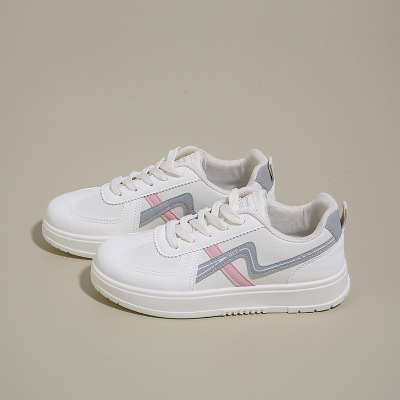 2026春季新款韩版ins透气小白鞋女低帮休闲板鞋厚底平跟鞋