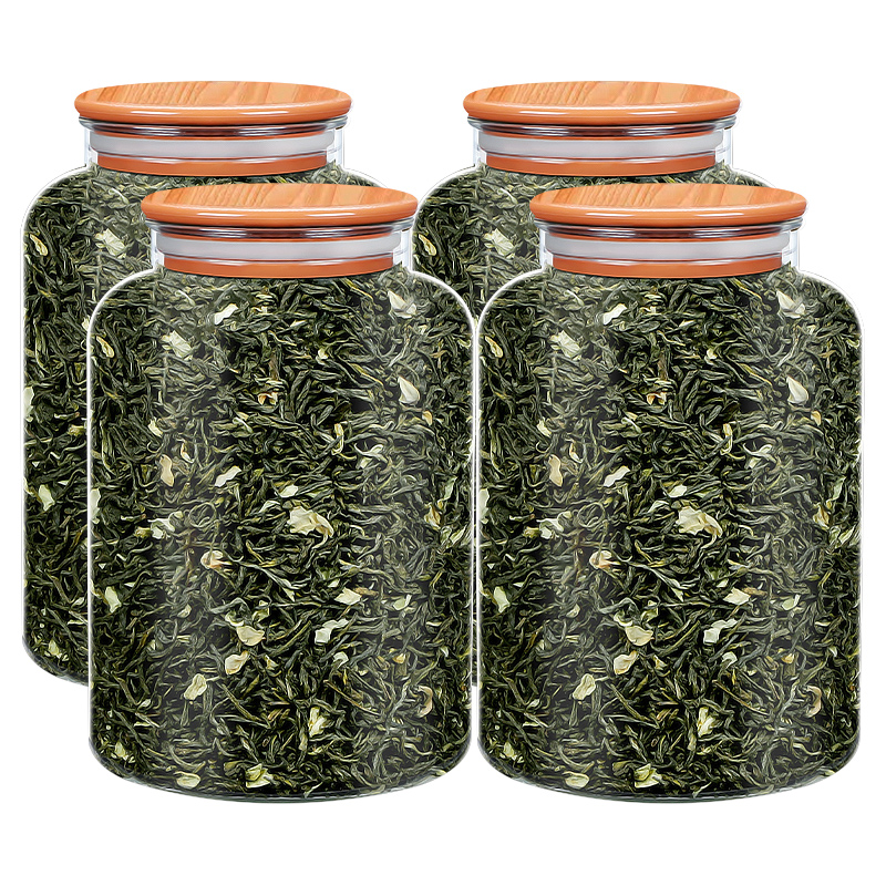 茉莉花茶小白毫毛尖2025新茶浓香型横县绿茶毛尖花茶叶散装500g