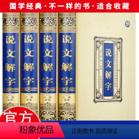 [正版]绸面精装 说文解字原版许慎4册 语言文字图解说文解字部首通论说文解字详解部首咬文嚼字文字汉字研究工具书