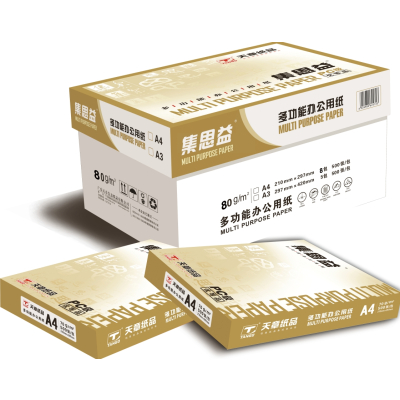 集思益普通复印纸80克/A4/8包/500页