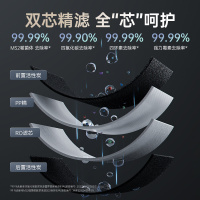 易开得净水器金尊系列Z2台下式800G双出水净水机白色款