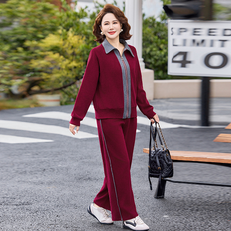 2026年女装运动休闲中老年套装女洋气中年人运动服两件套妈妈装春