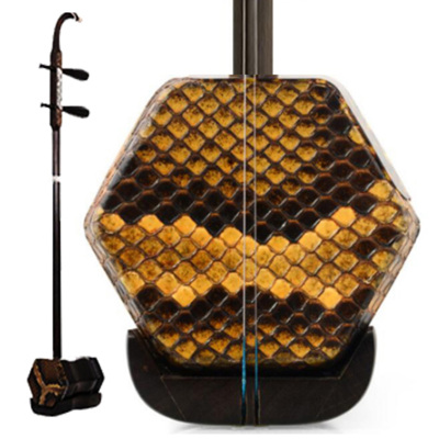 苏锡琴坊精品纯手工黑檀二胡专业演奏练习黑檀二胡琴赠全套二胡配件随机蟒皮纹+赠送全套配件