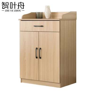 智叶舟木质茶水柜60*40*90cm台