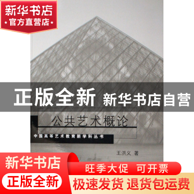 正版 公共艺术概论/中国高等艺术教育新学科丛书 王洪义 中国美术