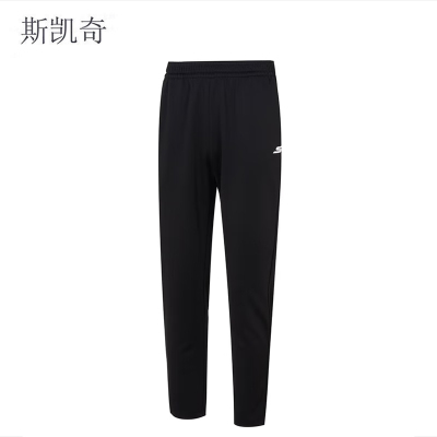 斯凯奇 秋冬黑色针织男裤 P224M125-03K8L 条