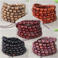 各种檀木竹节108颗佛珠念珠男女款节节高升手链项链黑檀绿檀文玩送女朋友老婆情人节七夕生日礼物