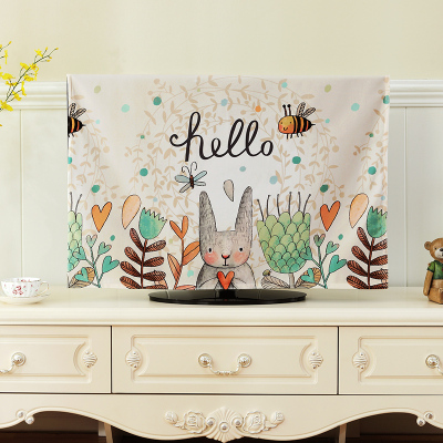 电视机套盖布盖巾防尘布曲面屏蒙布防尘罩42英寸液晶挂式