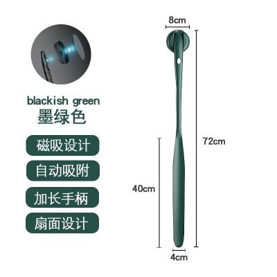 加长提鞋器穿鞋懒人器穿鞋鞋拔子柄鞋耙子创意儿童加长懒人器JINGPING磁吸鞋拔-墨绿色整理用具
