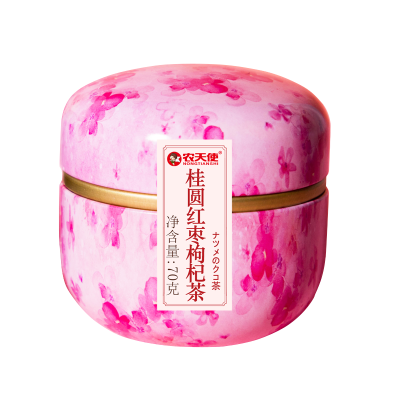 农天使桂圆红枣枸杞茶桂圆干红枣干红枸杞子独立包装元气三宝茶冲泡饮品休闲零食（70克/罐）