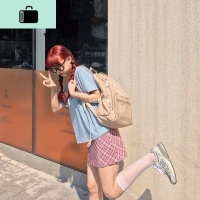 书包韩版原宿ulzzang双肩包2020年新款女百搭高中学生ins简约背包NEW LAKE