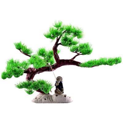 中大型摆件树脂仿真植物吸水石上水石客厅室内家居饰品微景观配件