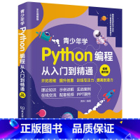 [正版]青少年学Python编程从入门到精通:视频案例版 中小学青少年编程儿童少儿编程 零基础学Python(全彩图解