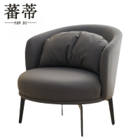 蕃蒂沙发椅深灰色把